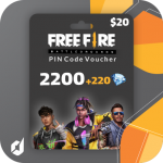 گیفت کارت 2200 جم Free Fire